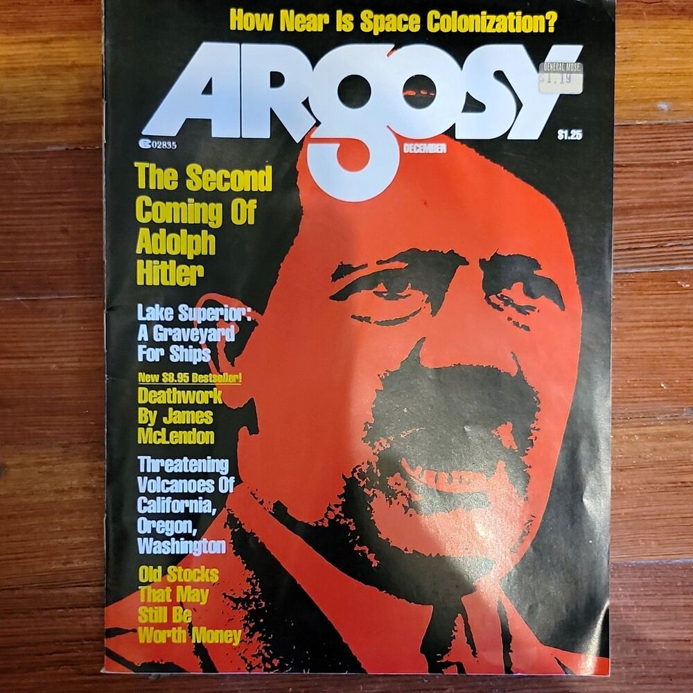 Argosy Magazine Dec 1977 Vol 386 No 5 Illustrated Hitler Space Volcanoes